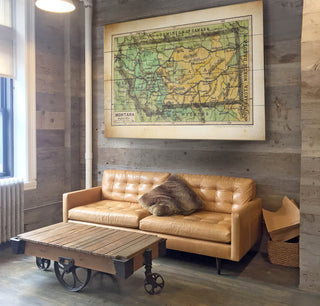 Historic Map of Montana - Wood & Metal Wall Art Wood & Metal Wall Art Lisa Middleton