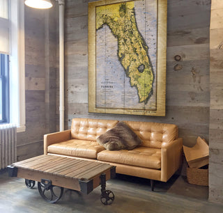 Historic Map of the Seat of War, Florida - Wood & Metal Wall Art Wood & Metal Wall Art Lisa Middleton