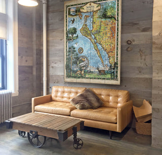 Siesta Key, Florida: Illustrated Map - Wood & Metal Wall Art Wood & Metal Wall Art Lisa Middleton