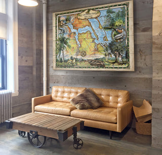 St. Lucie Inlet and Vicinity: Illustrated Map - Wood & Metal Wall Art Wood & Metal Wall Art Lisa Middleton