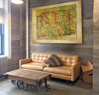 Historic Wyoming Map - Wood & Metal Wall Art Wood & Metal Wall Art Lisa Middleton