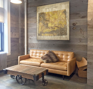 Territory of Wyoming: Illustrated Map - Wood & Metal Wall Art Wood & Metal Wall Art Lisa Middleton