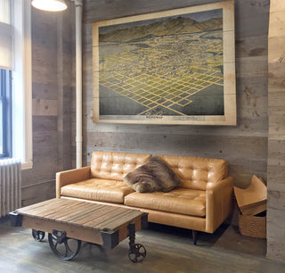 Crater Lake National Park, Oregon: Illustrated Map - Wood & Metal Wall Art Wood & Metal Wall Art Lisa Middleton
