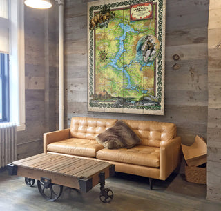 Lake Coeur D'Alene: Version 2 - Wood & Metal Wall Art Wood & Metal Wall Art Lisa Middleton