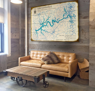 Lake Cumberland, Kentucky - Wood & Metal Wall Art Wood & Metal Wall Art Lake Art
