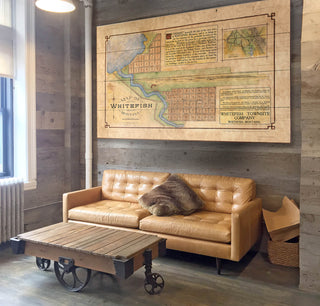 Historic Map of Whitefish, Montana - Wood & Metal Wall Art Wood & Metal Wall Art Lisa Middleton