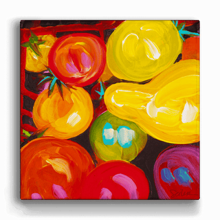 Cherry Tomatoes - Metal Box Art Metal Box Wall Art Nancy Seiler