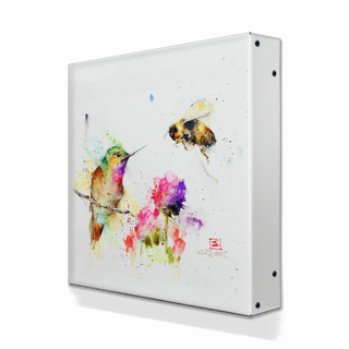 Garden Visitors - Metal Box Art Metal Box Wall Art Dean Crouser