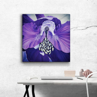 Purple Delphinium - Metal Box Art Metal Box Wall Art Nancy Seiler