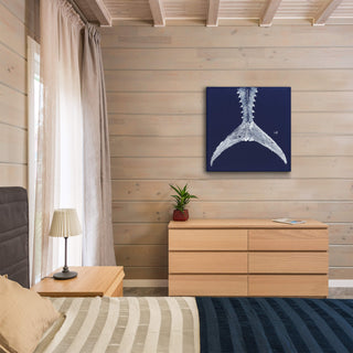 Tuna Tail on Blue - Metal Box Art Metal Box Wall Art FishAye Trading Company