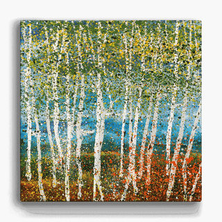 Aspen Grove - Metal Box Art Metal Box Wall Art Nancy Seiler