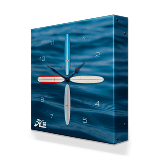 Hobie Surfboard Clock - Metal Box Art Metal Box Wall Art Hobie