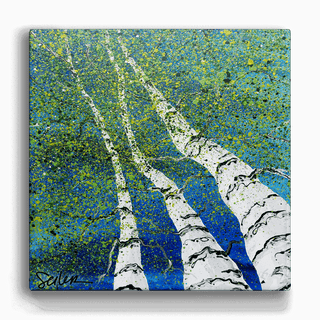 Looking Skyward 1: The First Glimpse - Metal Box Art Metal Box Wall Art Nancy Seiler