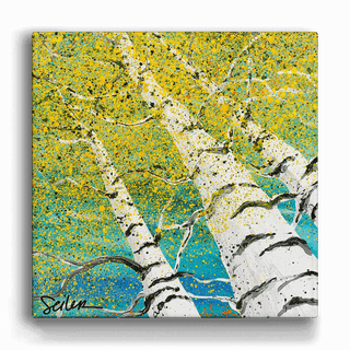 Looking Skyward 3: The Canopy's Dance - Metal Box Art Metal Box Wall Art Nancy Seiler