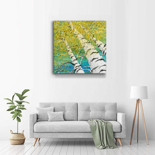 Looking Skyward 3: The Canopy's Dance - Metal Box Art Metal Box Wall Art Nancy Seiler
