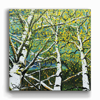 Looking Skyward 4: The Crescendo - Metal Box Art Metal Box Wall Art Nancy Seiler