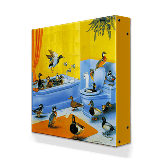 Suburban Refuge - Metal Box Art Metal Box Wall Art Monte Dolack