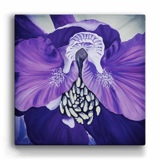 Purple Delphinium - Metal Box Art Metal Box Wall Art Nancy Seiler