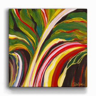 Rainbow Chard - Metal Box Art Metal Box Wall Art Nancy Seiler