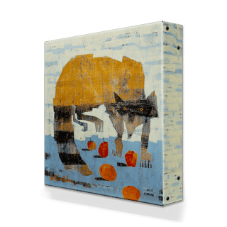 Apples and Oranges - Metal Box Art Metal Box Wall Art Shelle Lindholm
