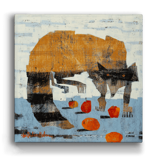 Apples and Oranges - Metal Box Art Metal Box Wall Art Shelle Lindholm