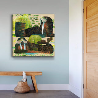 Beach Bum: Double Drift - Metal Box Art Metal Box Wall Art Shelle Lindholm