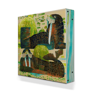 Beach Bum: Double Drift - Metal Box Art Metal Box Wall Art Shelle Lindholm