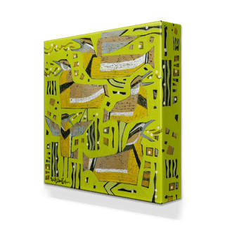Meadow Larky - Metal Box Art Metal Box Wall Art Shelle Lindholm