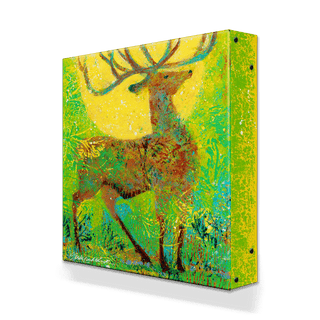 Summer Elk - Metal Box Art Metal Box Wall Art Shelle Lindholm