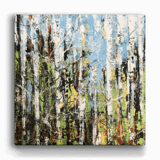Utah Aspens I - Metal Box Art Metal Box Wall Art Nancy Seiler