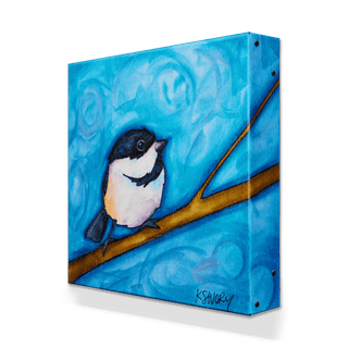 Chickadee-dee-dee - Metal Box Art Metal Box Wall Art Karen Savory