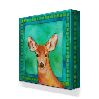 Doe Eyes - Metal Box Art Metal Box Wall Art Karen Savory