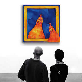 Hoping for a Handout - Metal Box Art Metal Box Wall Art Karen Savory