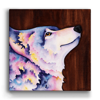 Lone Wolf - Metal Box Art Metal Box Wall Art Karen Savory
