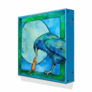 Friends for the Night - Metal Box Art Metal Box Wall Art Karen Savory