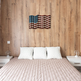 Waving American Flag - Corrugated Metal Wall Art Corrugated Wall Art Meissenburg Designs