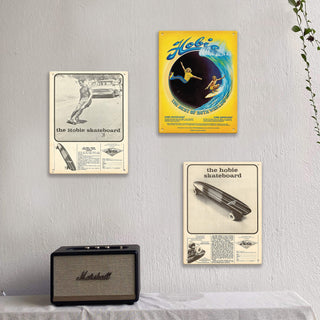 Hobie Skateboard Champion - Metal Wall Art Wood & Metal Wall Art Hobie