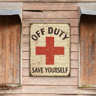 Off Duty Lifeguard: Generic - Metal Wall Art Wood & Metal Wall Art Meissenburg Designs