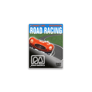 [RA] 1955 Road Racing Program - Metal Wall Art Wood & Metal Wall Art Road America