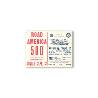 [RA] 1959 RA 500 - Metal Wall Art Wood & Metal Wall Art Road America
