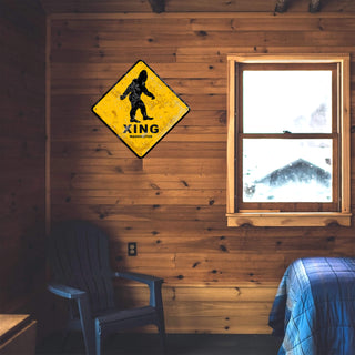 Sasquatch Crossing - Metal Wall Art Wood & Metal Wall Art Meissenburg Designs