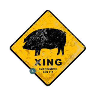 Pig Crossing - Metal Wall Art Wood & Metal Wall Art Meissenburg Designs
