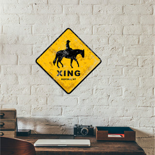 Cowboy Crossing - Metal Wall Art Wood & Metal Wall Art Meissenburg Designs