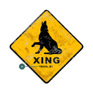 Wolf Crossing - Metal Wall Art Wood & Metal Wall Art Meissenburg Designs