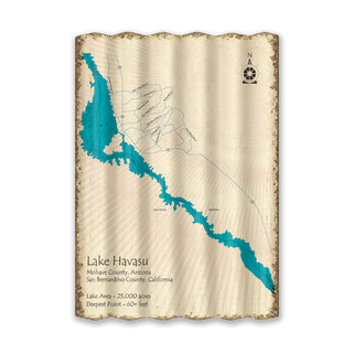 Lake Havasu, AZ CA - Corrugated Metal Wall Art Corrugated Wall Art Lake Art