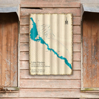 Lake Havasu, AZ CA - Corrugated Metal Wall Art Corrugated Wall Art Lake Art