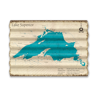 Lake Superior - Corrugated Metal Wall Art Corrugated Wall Art Lake Art