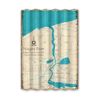 Niagara River Ontario to Falls - Corrugated Metal Wall Art Corrugated Wall Art Lake Art