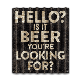 Is It Beer You're Looking For: Generic - Corrugated Metal Wall Art Corrugated Wall Art Meissenburg Designs