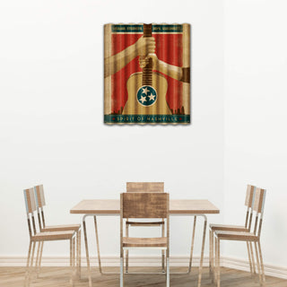 Spirit of Nashville - Corrugated Metal Wall Art Corrugated Wall Art Anderson Design Group